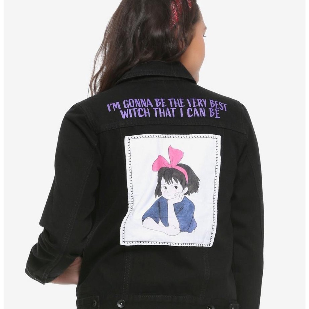 Hot Topic Black Kiki’s Delivery Service Jean jacket